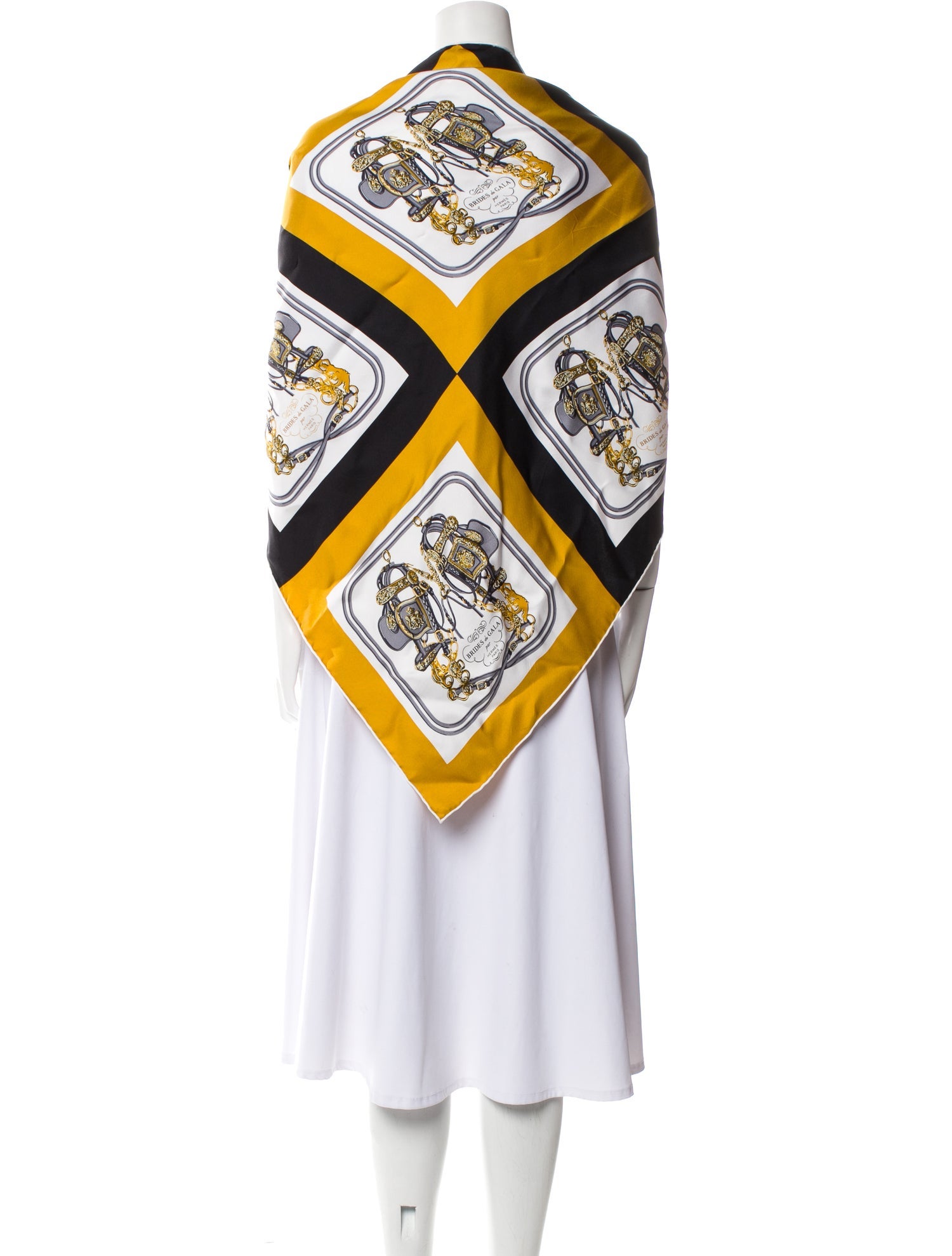 Hermès Mini Brides de Gala Giant Silk Triangle Silk Scarf